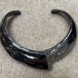 Elegant Silver Choker Necklace